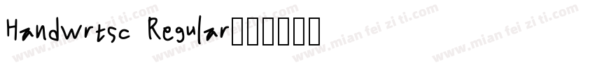Handwrtsc Regular字体转换